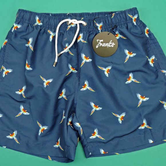Franks Australia Swim Trunks Macaw Bird NWT